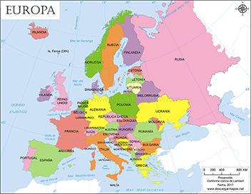 Mapa político de Europa